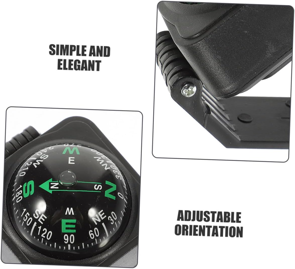 Zerodeko 2pcs Adjustable Vehicle Compass Ball with Adhesive Base for Car Truck Dashboard Navigation Outdoor Automotive Interior Accessories