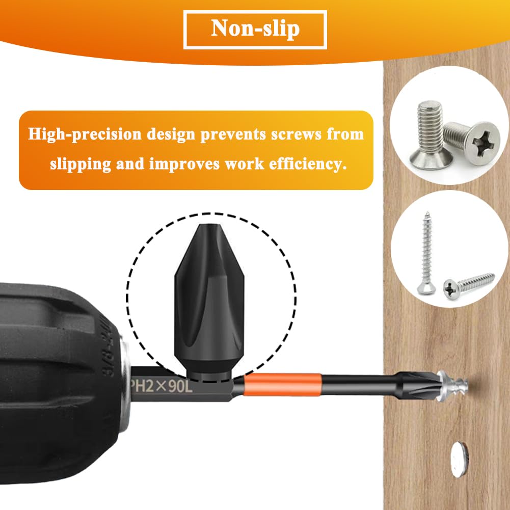 Amazon.com: Teocpai 8Pcs Magnetic Phillips Screwdriver Bits