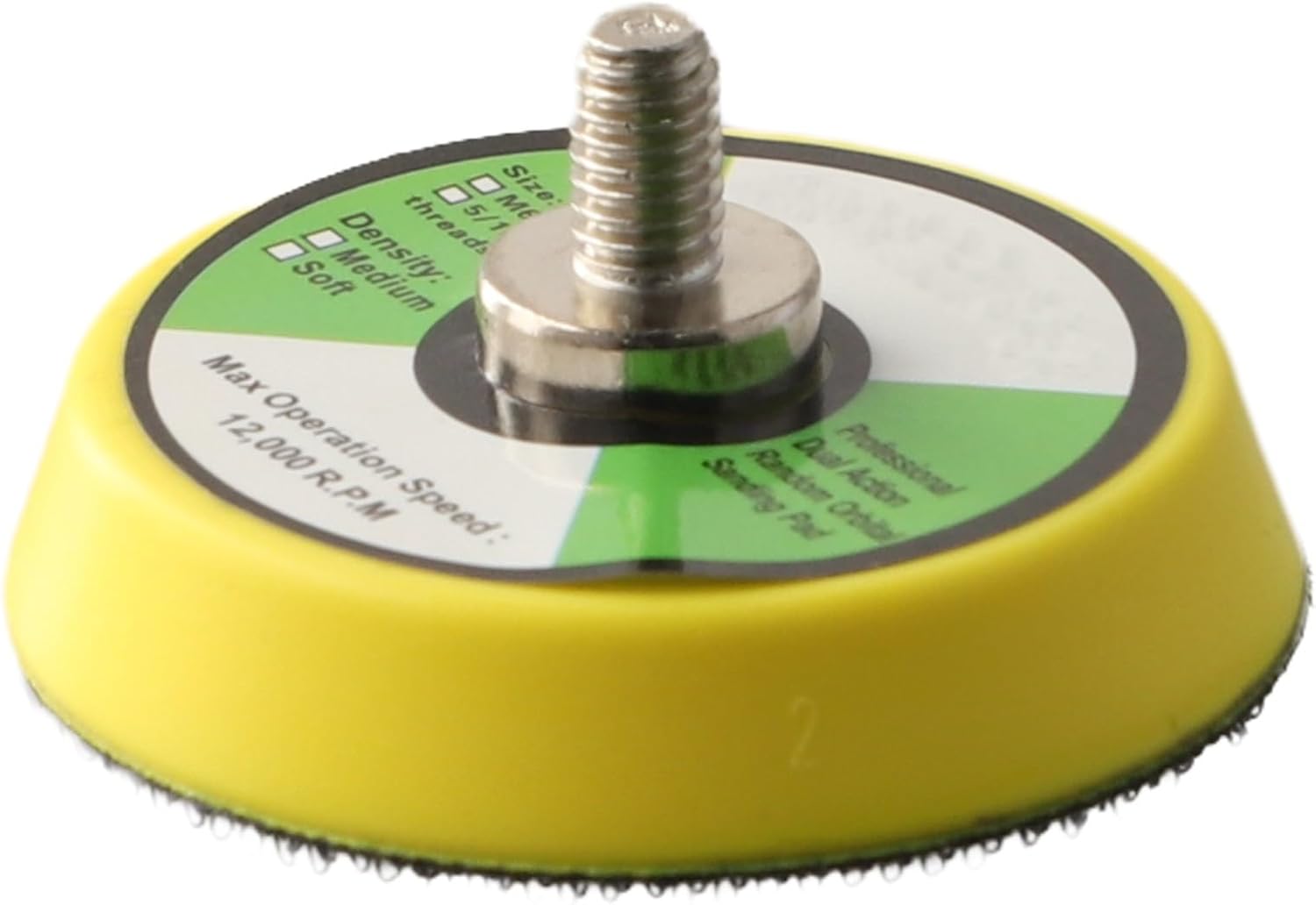 Pneumatic Sander Backing Pad For DA Orbital Polisher, M6 M8 Thread Interface Disc, To 6 Inch Sanding Backup Plate For Car Detailing, Woodworking, Stone(2 inch)