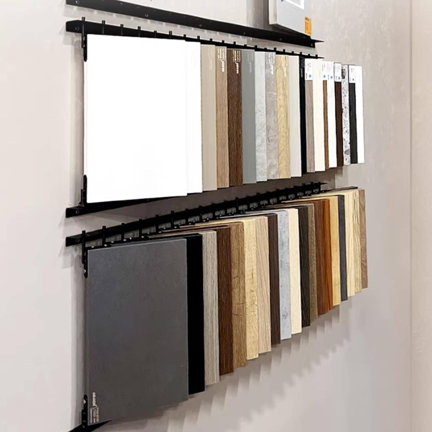 Wall Mounted Sample Display Stand,Floor Tile Organizer Stand,Wooden Floor Holder,Save Space,for Placing Various Building Material Samples