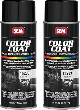 SEM 15233, Gloss Black, Color Coat Vinyl Paint