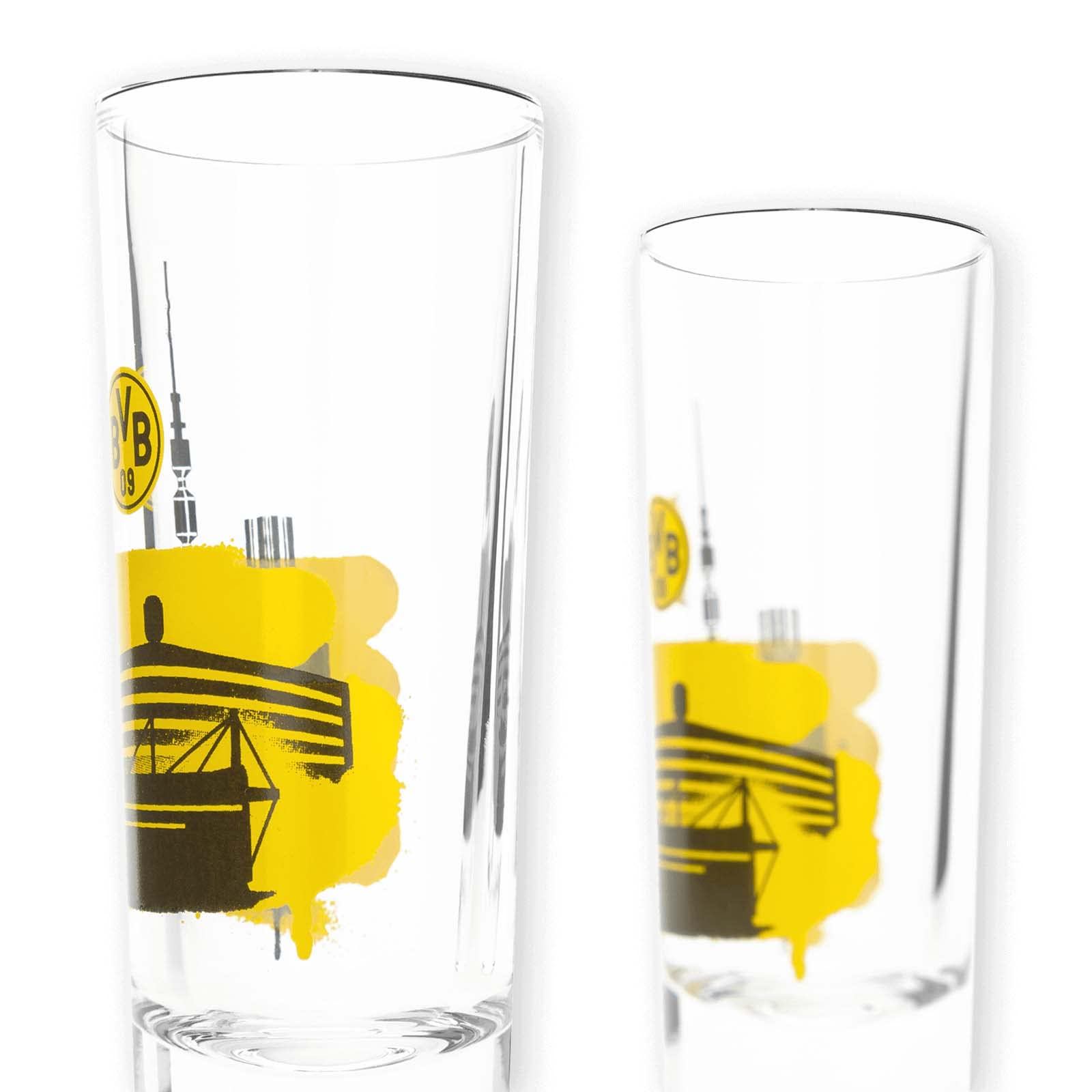 Borussia Dortmund BVB Kieliszek do wódki Skyline (2 sztuki)