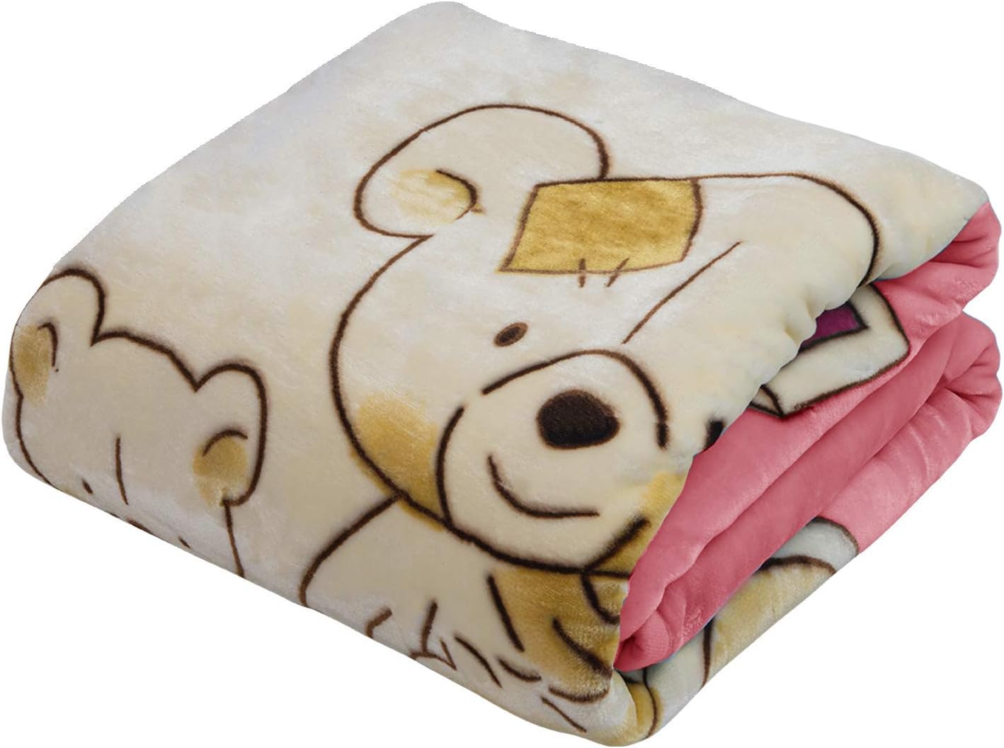 Hearth & Harbor Toddler Blanket Silky Soft Minky Children Bed Blanket - Ultra Plush, Thick & Warm - 39x51 inches Bear Prints,