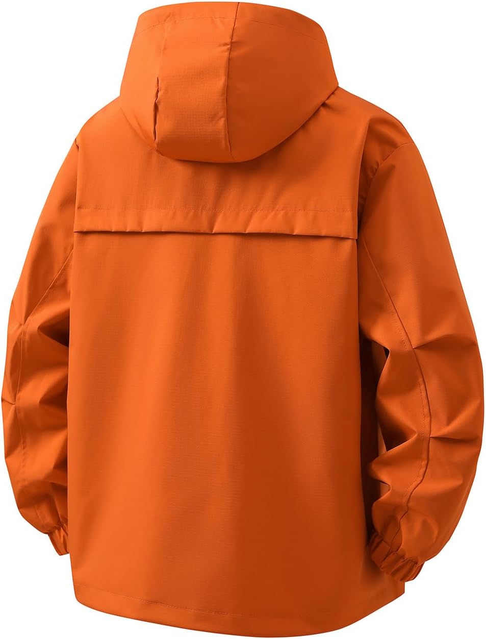 Men'S Hiking Hooded Jacket - 0.3 Oz Oxford Waterproof Fabric With Adjustable Hood And Reflective Pockets