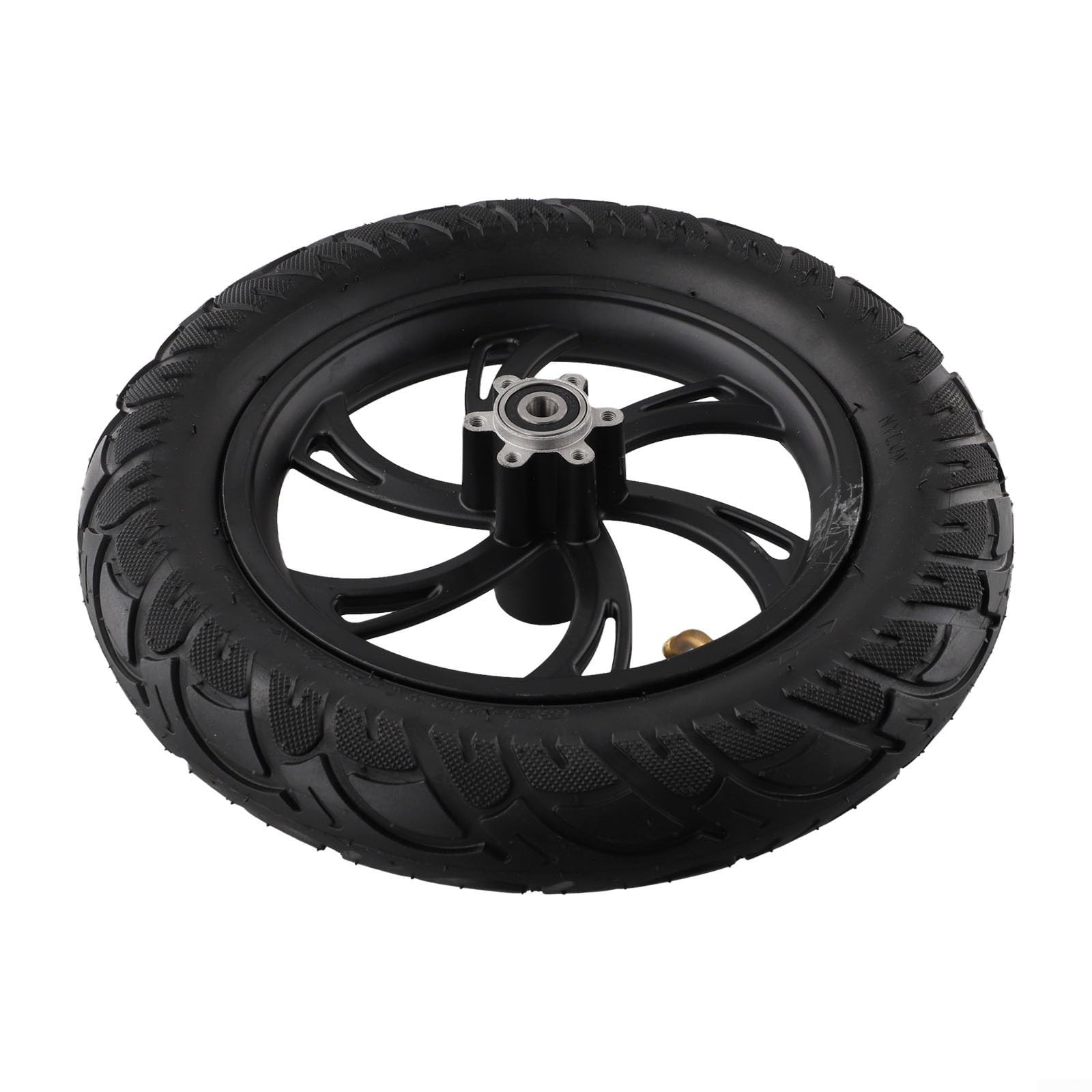Roue avant pour scooter électrique 12" modèle 62203, caoutchouc et alliage d'aluminium