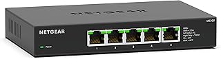 NETGEAR 5 Port 2.5 GB Switch, Multi-Gigabit Ethernet Switch (MS305) with 5 x 1G/2.5G, Desktop or Wall Mount, and Limited 3 Year Protection