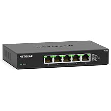 Authentic Product NETGEAR Switching Hub 5 Ports 2.5G Metal Case Fanless Unmanaged Switch MS305-100JPS