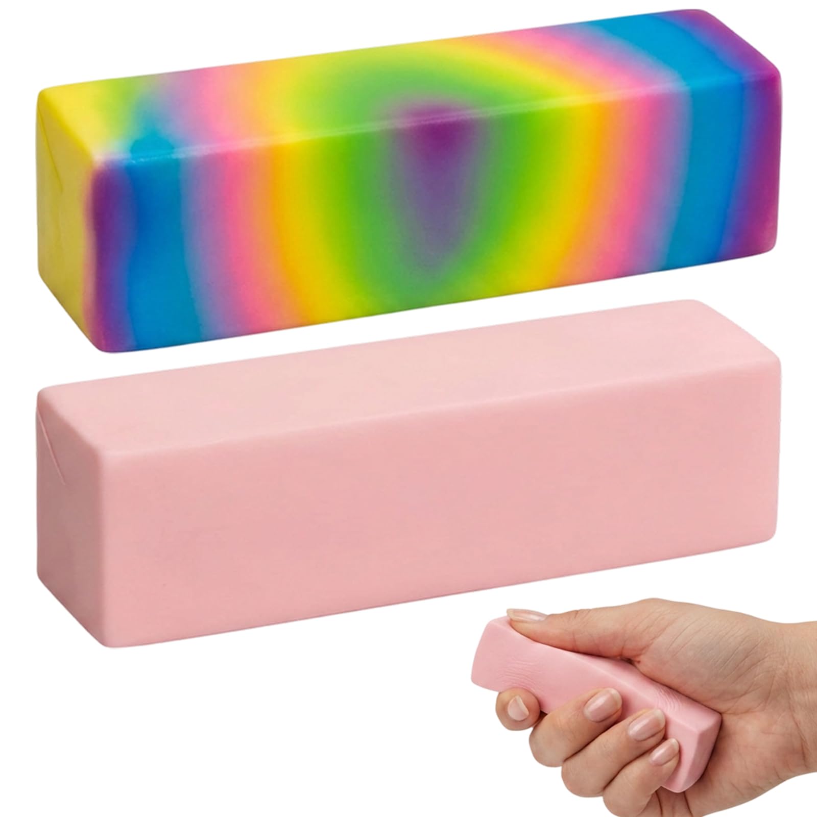 2 PCS Butter Squishy Stress Relief Tools, Slow Rising Soft Squeeze Fidget Tools, Pocket Sized Emotion Management Sensory Therapy Tools, Perfect for Work Rewards Novelty Gifts for Daily Relaxation