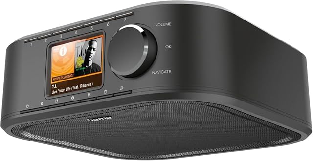 Hama Dir355Bt 54236 Radio Internetowe, Czarny, 21 x 21 x 7.3 cm