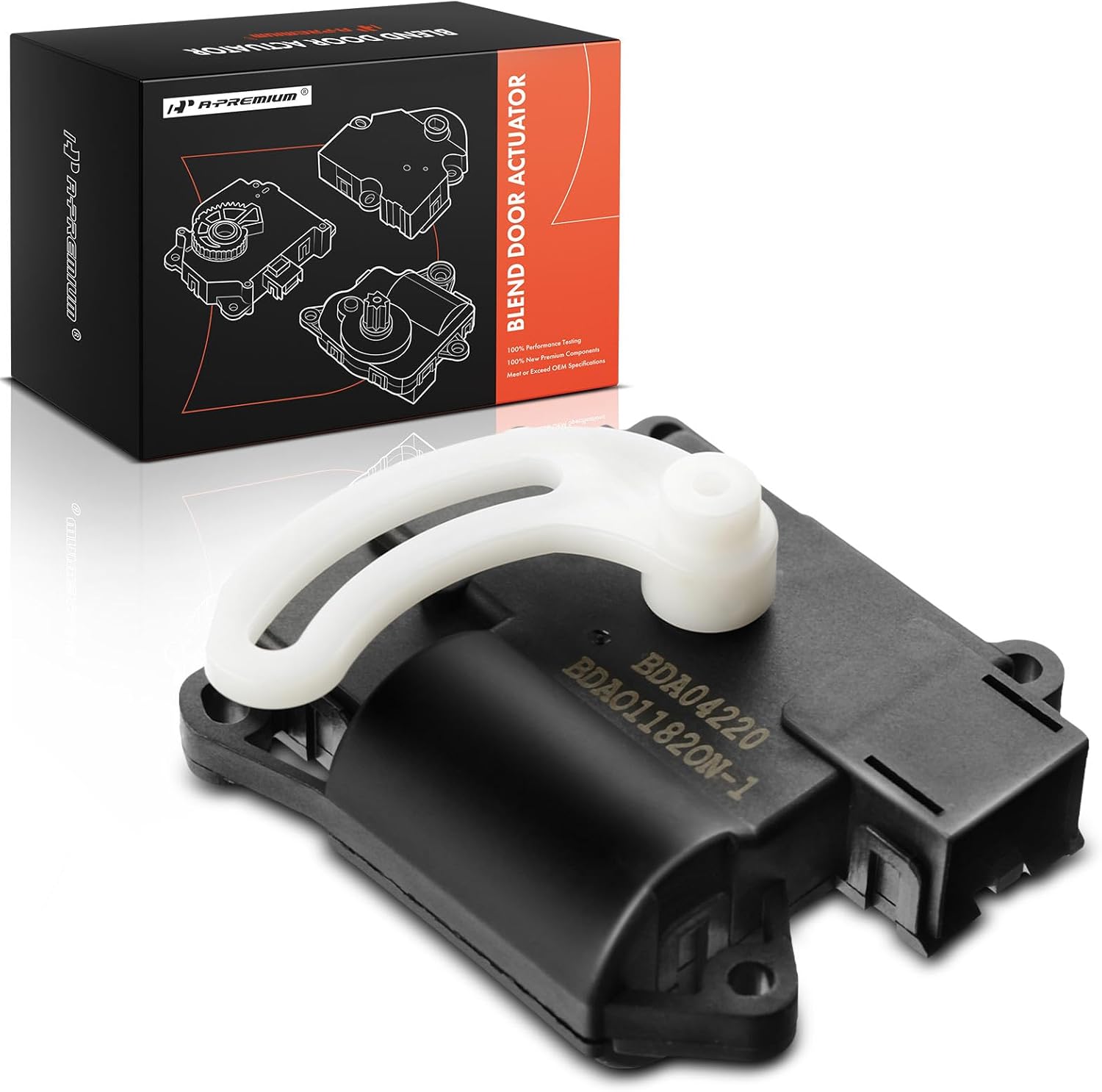 A-Premium HVAC Heater Blend Door Actuator, Compatible with Lincoln Town Car 2003-2011, Main, Floor Actuator, Replace# 9W1Z19E616C