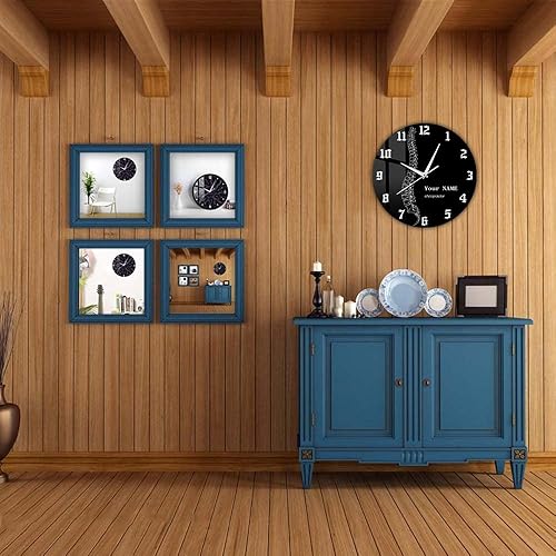 Miniatura 4 de Timethink Reloj de pared personalizado de diagnóstico de columna vertebral de 12 pulgadas, símbolo de terapia, quiropráctico, quiropráctico,