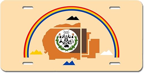 Miniatura 8 de Placa de matrícula de bandera tribal sioux de nativos americanos, automóvil de 6 x 12, placa de tocador para parachoques delantero de automóvil