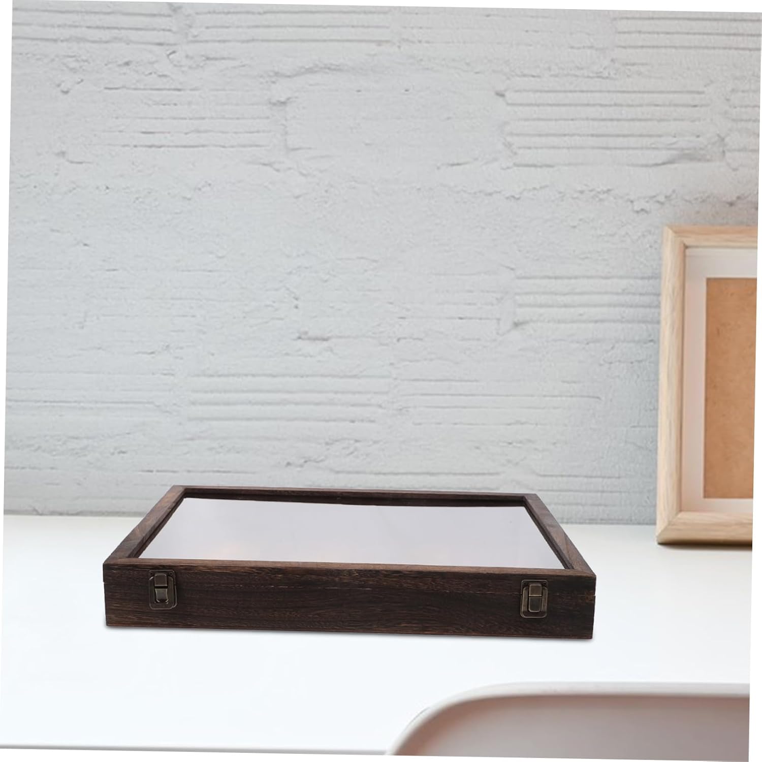 Cabilock Butterfly Display Case Insect Storage Box Wooden Specimen Container Display Holder for Collection