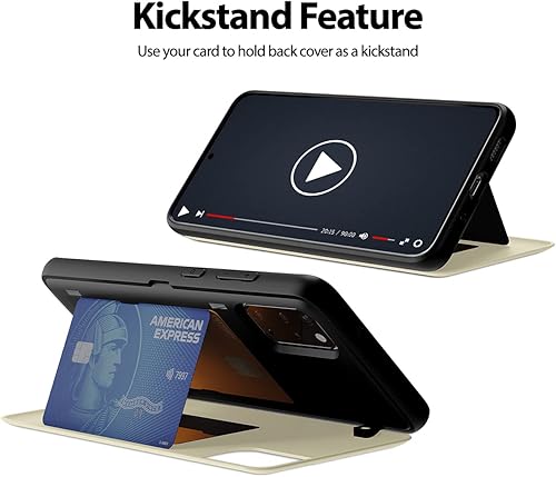 Miniatura 257 de GOOSPERY Parachoques magnético para puerta compatible con Galaxy S23, tarjetero tipo cartera, cierre automático, protección de doble capa resistente