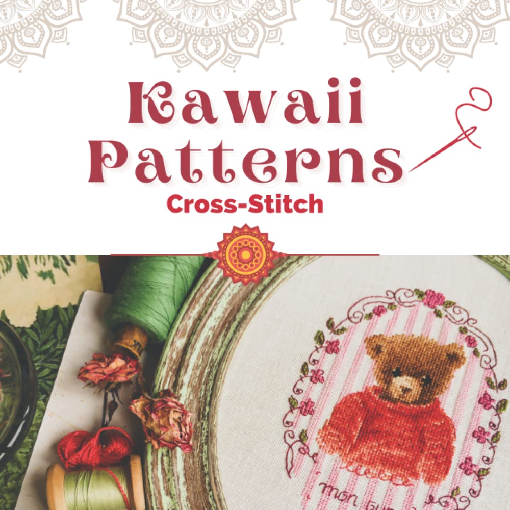 Cross-Stitch Patterns Book: Easy and simple corss stitch for beginners adults children , stress releasing relaxing embroidery patterns for everybody crocheting embroidery handcraft ideas
