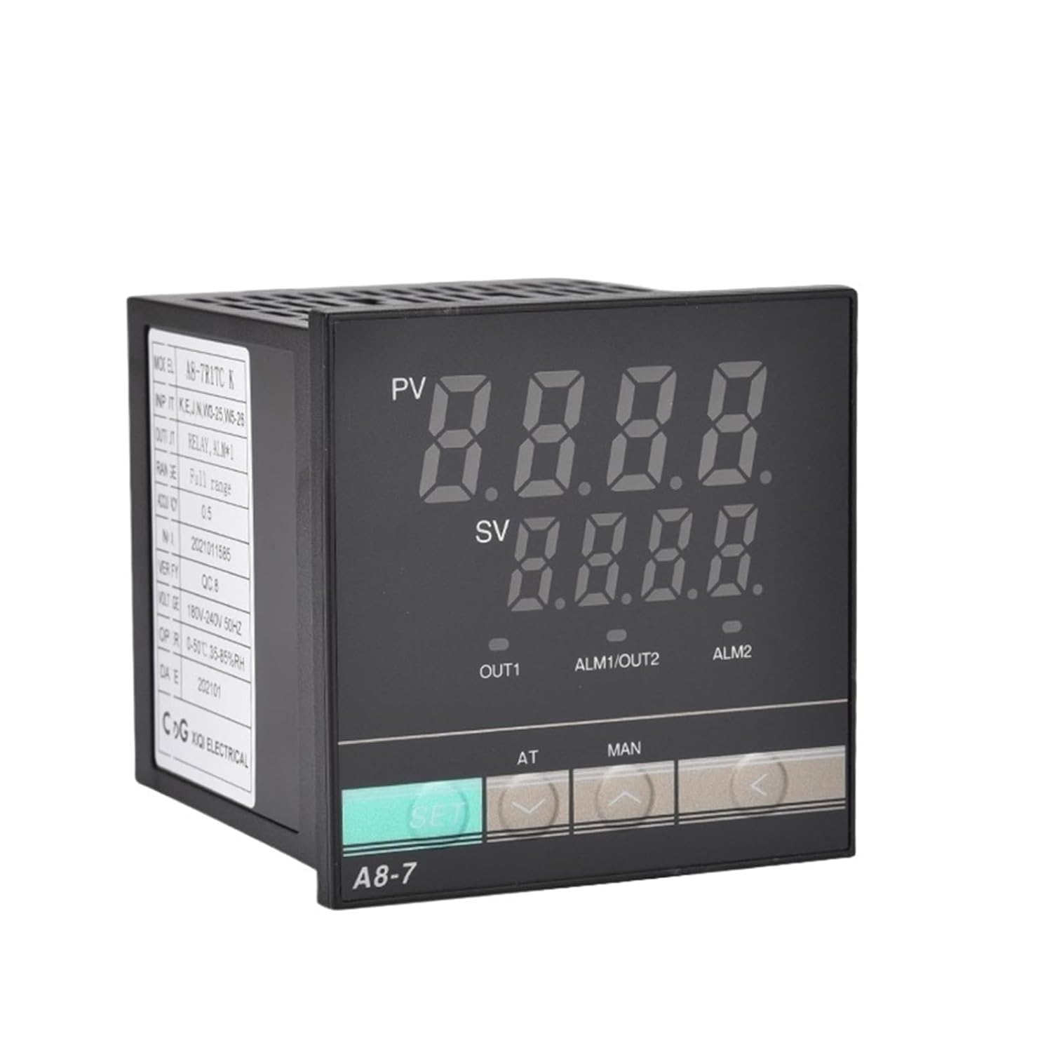 A8-7 PID Digital Temperature Indicator Controller 72 * 72MM for Mechanical Relay or SSR(1Alarm,72x72mm TC Relay)