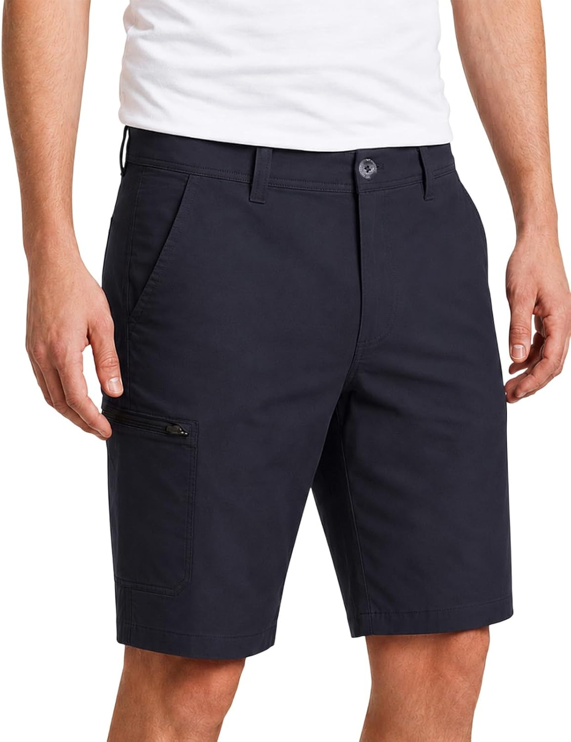 Weatherproof Vintage Mens Hiking Shorts, Quick Dry Lightweight Stretch Casual Shorts with Zipper Pockets