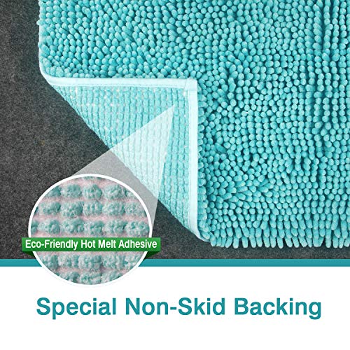 FCSDETAIL rutschfeste, Hochflor Badteppiche 50X80 cm, Maschinenwaschbare Badematte, Badvorleger mit Wasserabsorbierenden… – Bild 5