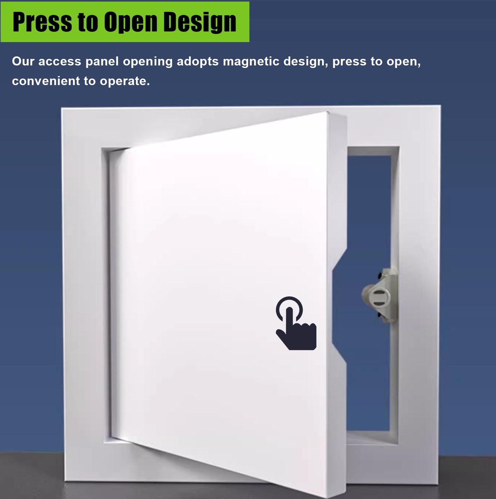 Genérico Panel de Acceso de aleación de Aluminio con Sistema de Apertura por presión, Puerta de Acceso al ático para Paredes y techos, Tapa para Orificios de plomería en la Pared para Insta