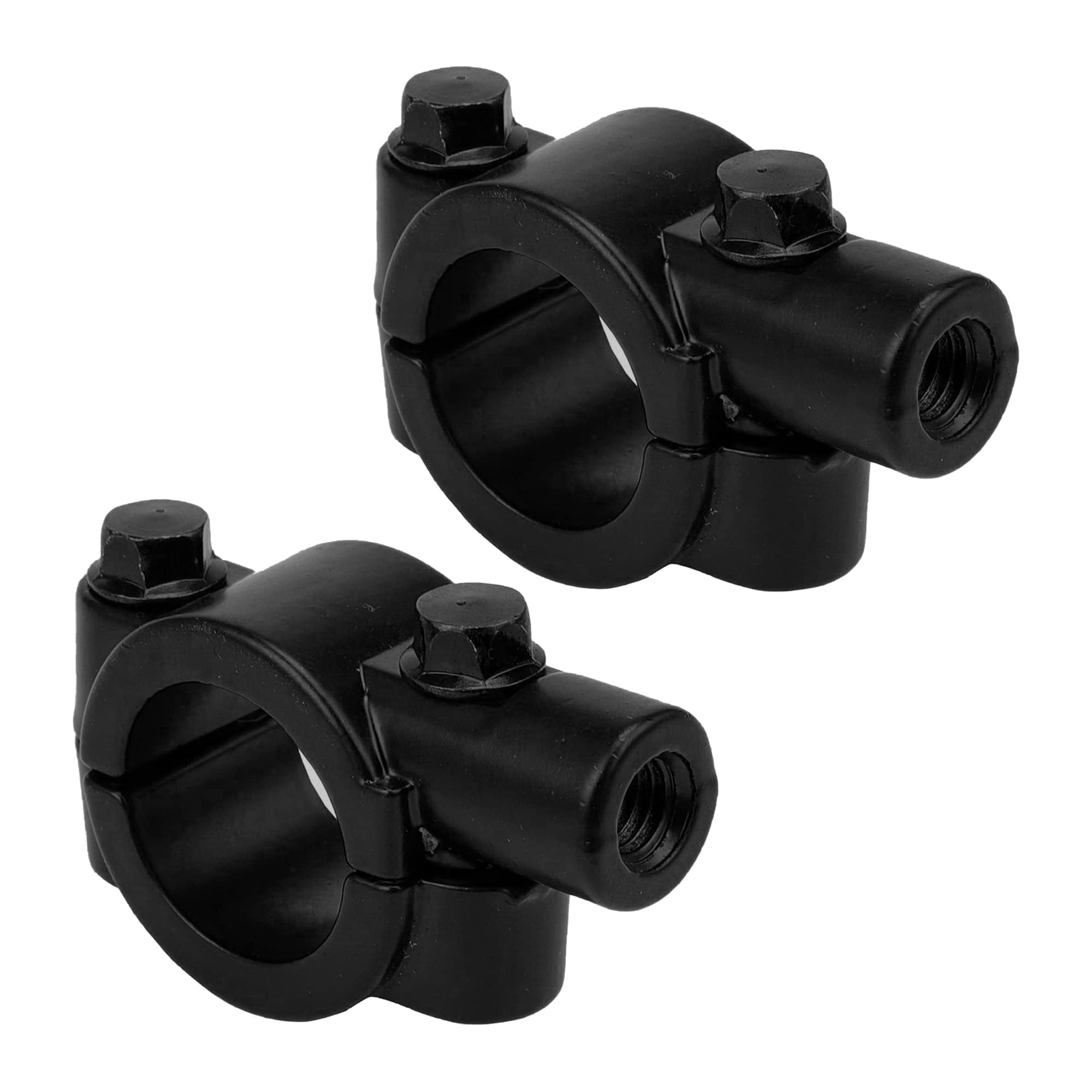 Adaptateur Miroir Guidon Moto 7/8 Pouce - Filetage M10, Noir, Pour Dirt Bike, ATV, Quad