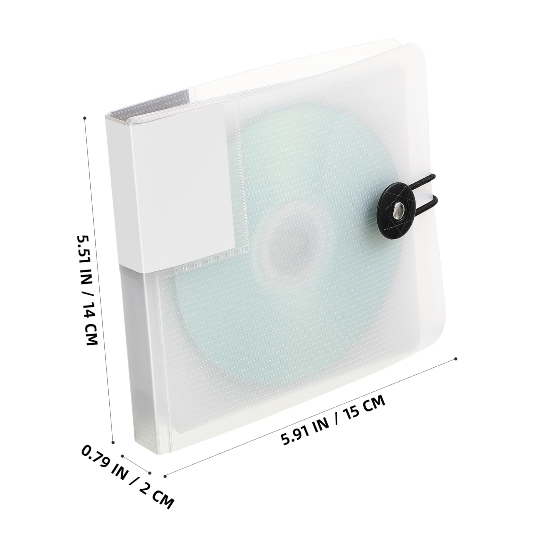 Unomor 12 Transparent Capacity CD Dvd Storage Case Organizer for Travel and Home Protective Hard Material Compact Design for Easy Carrying for Disc Preservation