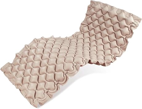 Alternating Air Pressure Mattress Pad - Bed Sore Prevention Solution - Hospital & Home Mattress Topper - Includes Waterproof, Heat Resistant Ulcer Cushion Pad & Whisper Quiet Pump