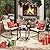 DWVO 3 Piece Patio Furniture Set Outdoor Textilene Bistro Set, Modern Porch Furniture Patio Chairs Set of 2 with Coffee Table for Backyard, Lawn, Garden, Balcony, Poolside, Brown