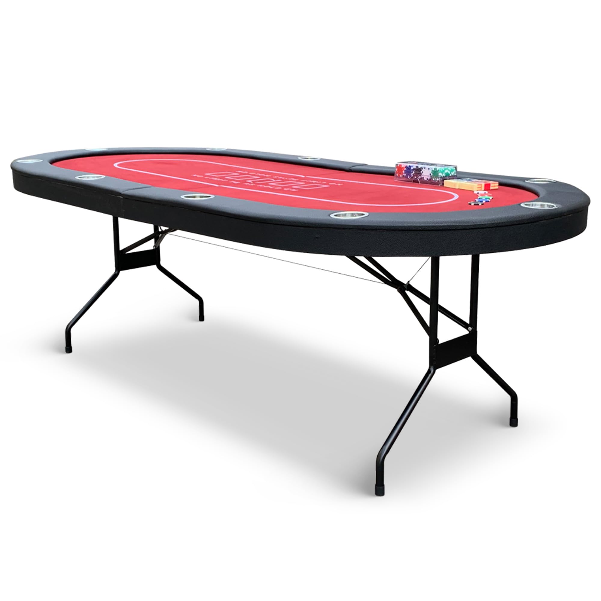 Amazon.com: Hathaway Fourth Street Folding Texas Holdem Table – 10