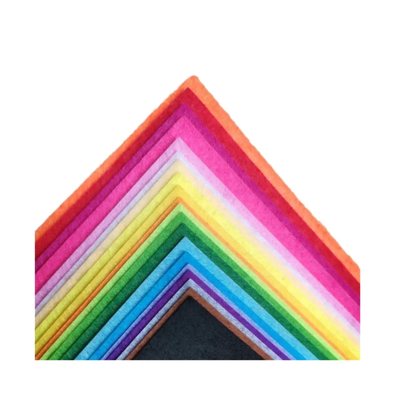 Hojas de fieltro de colores, 320 hojas de tela de fieltro para manualidades, 40 colores, varios tamaños para arte y manualidades (10 x 15 cm)