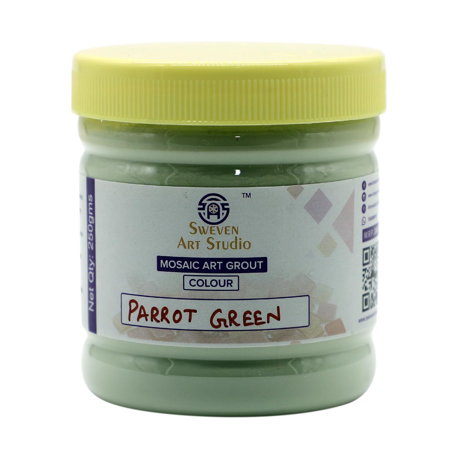 Sweven Art, Ready-to-Mix Tile Grout Powder for Mosaic Art in Parrot Green Color (Pack of 250Gms) (B0C8679XVR) Amazon Price History, Amazon Price Tracker