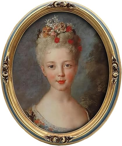 Oval 8x10 Vintage Picture Frame Ornate Antique Black Photo Frame, for Tabletop and Wall Display, Retro Home Decor, Photo Gallery Art (Gold)