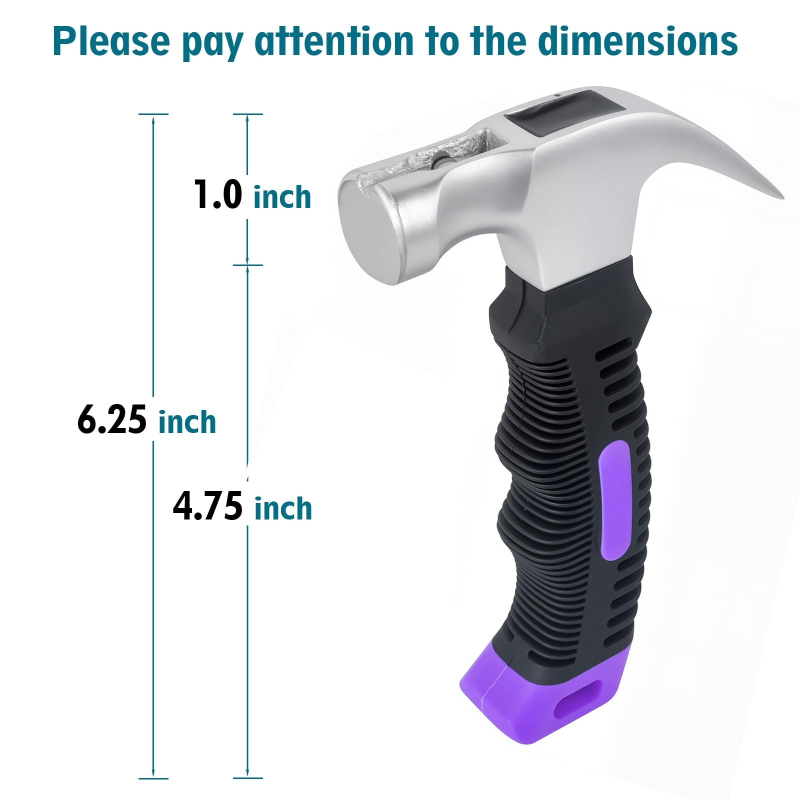Mini Claw Hammer - Purple & Magnetic -2