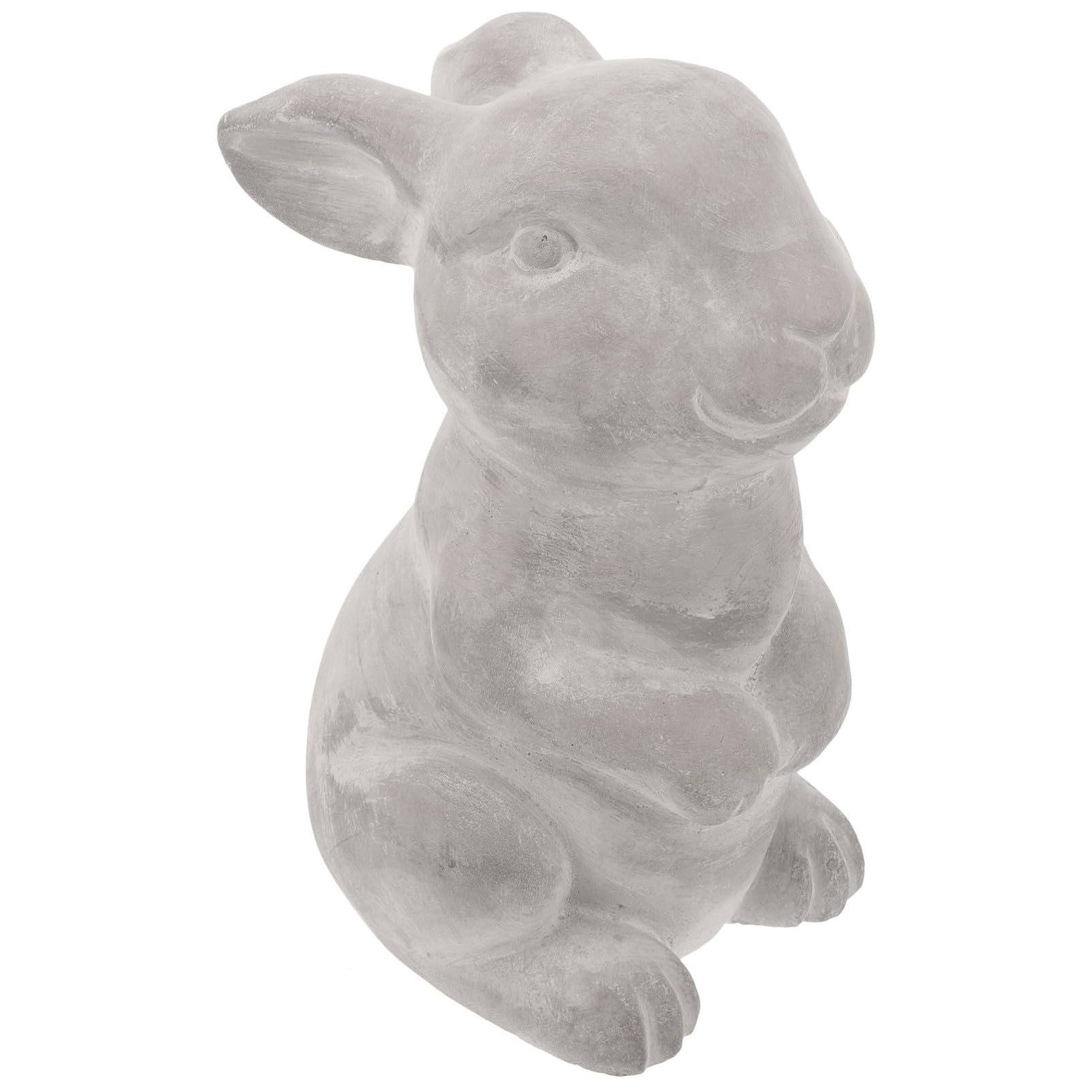 Décoration extérieure pour jardins et étangs : statue de lapin en ciment durable