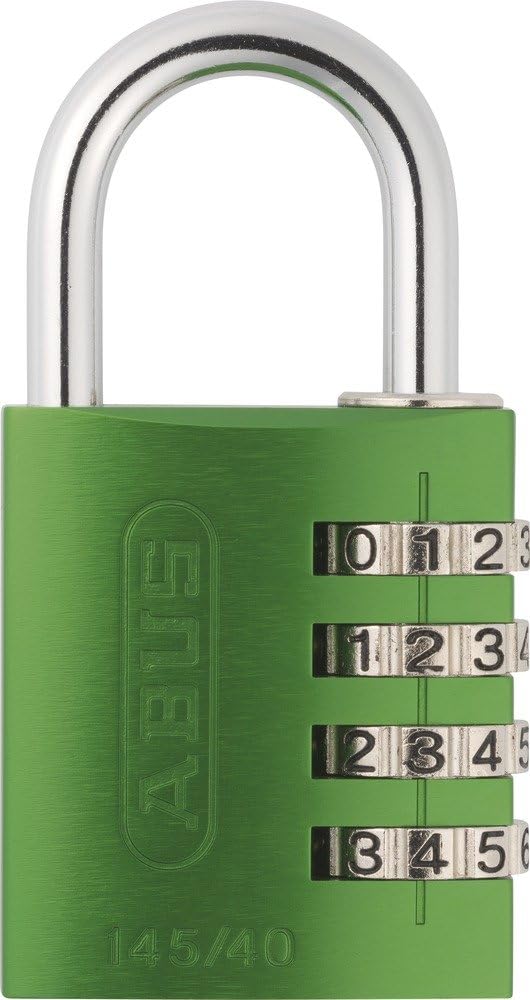 Abus Zahlenschloss 4 Stellig Code ändern ABUS Zahlenschloss 145/40 Grün - Kofferschloss, Spindschloss u. v. m