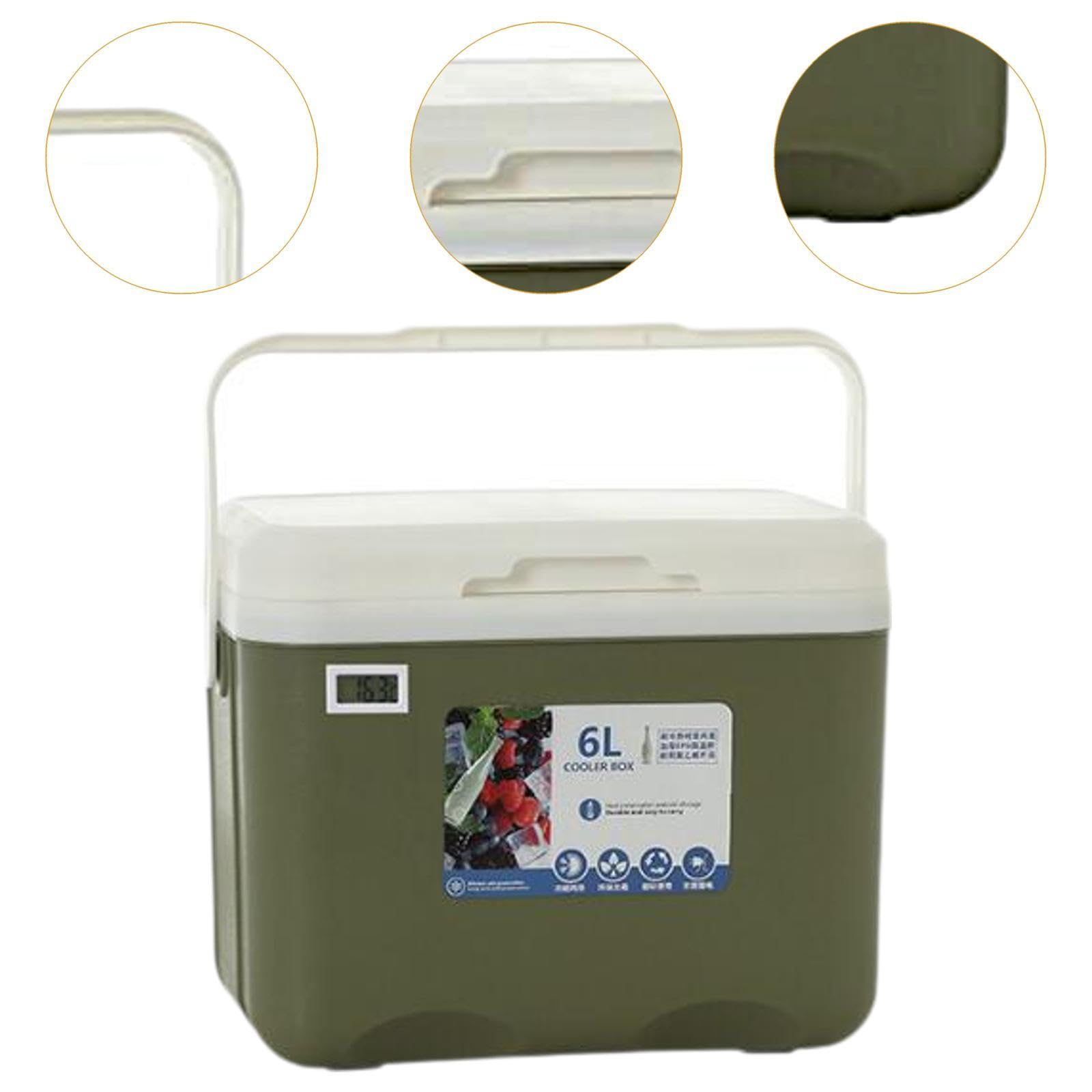 Nevera Portátil de 6 litros para Congelar Alimentos Calientes. Caja Isotérmica Pequeña para Uso Comercial, Playa, Picnic, Bebidas Deportivas Y Leche M