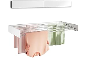 Foldable Wall Mounted Laundry Drying Rack