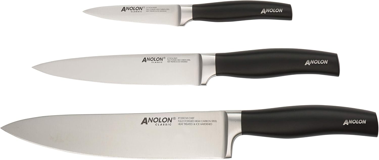 Anolon Classic Kitchen Knifes Set 9 cm Parer/15 cm Utility/20 cm