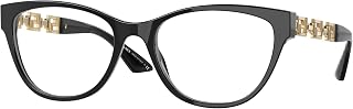 VE 3292 GB1 Black Plastic Oval Eyeglasses 54mm