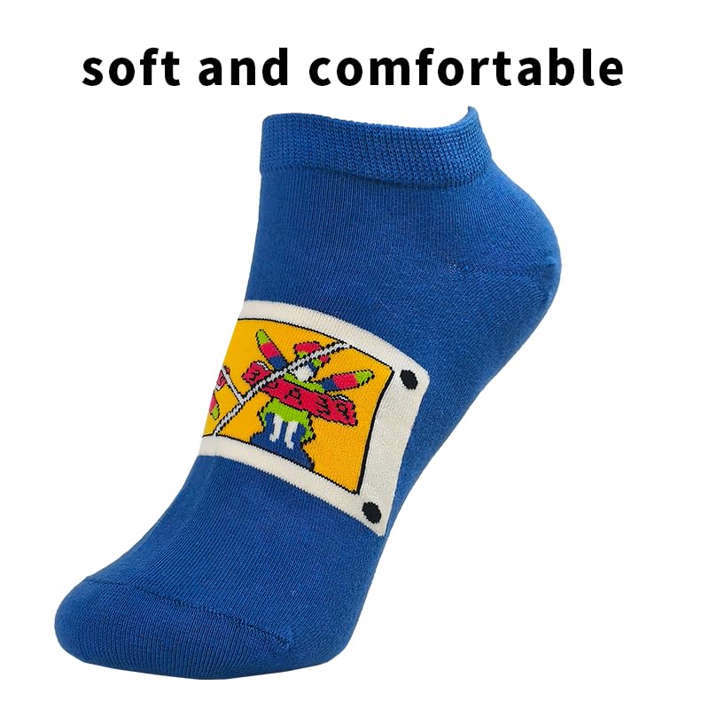 No Show Socks Fashion Patterned Casual Low Cut Ankle Socks for Men 5 Pairs Gift Box Pack-Cool & Funny Gifts4