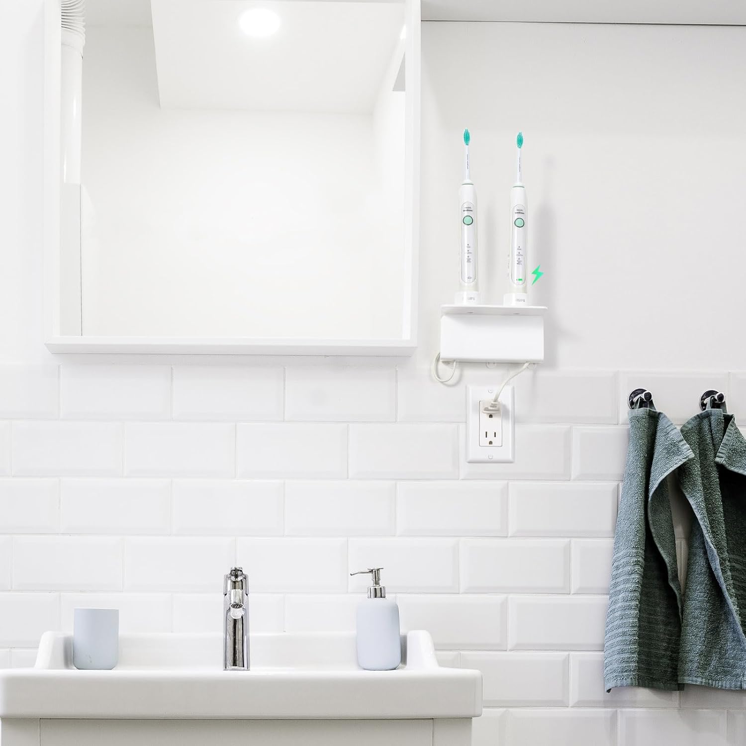 Electric Toothbrush Holder for Bathroom, Acrylic Electric