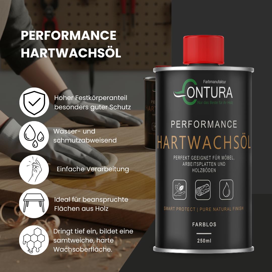 Contura Performance Hartwachsöl Farblos Natur Holz-Öl 250ml