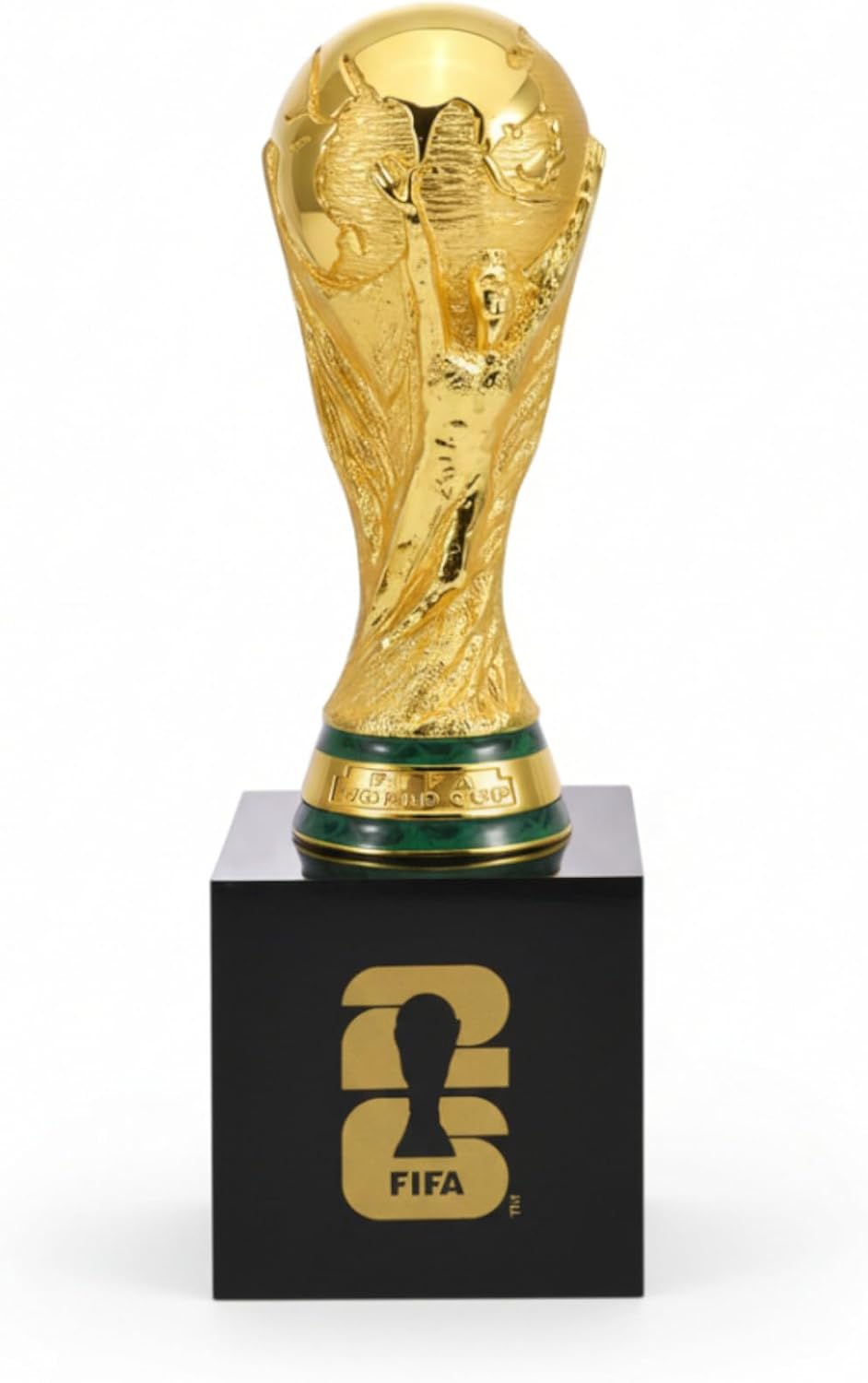 Official FIFA World Cup 2026 Edition - 5.9 Inch 3D Trophy w Acrylic Base -Timeless Collector’s Item Heavy Premium Zinc Alloy - FIFA World Cup Trophy Replica Perfect for Man Cave or Fútbol Memorabilia
