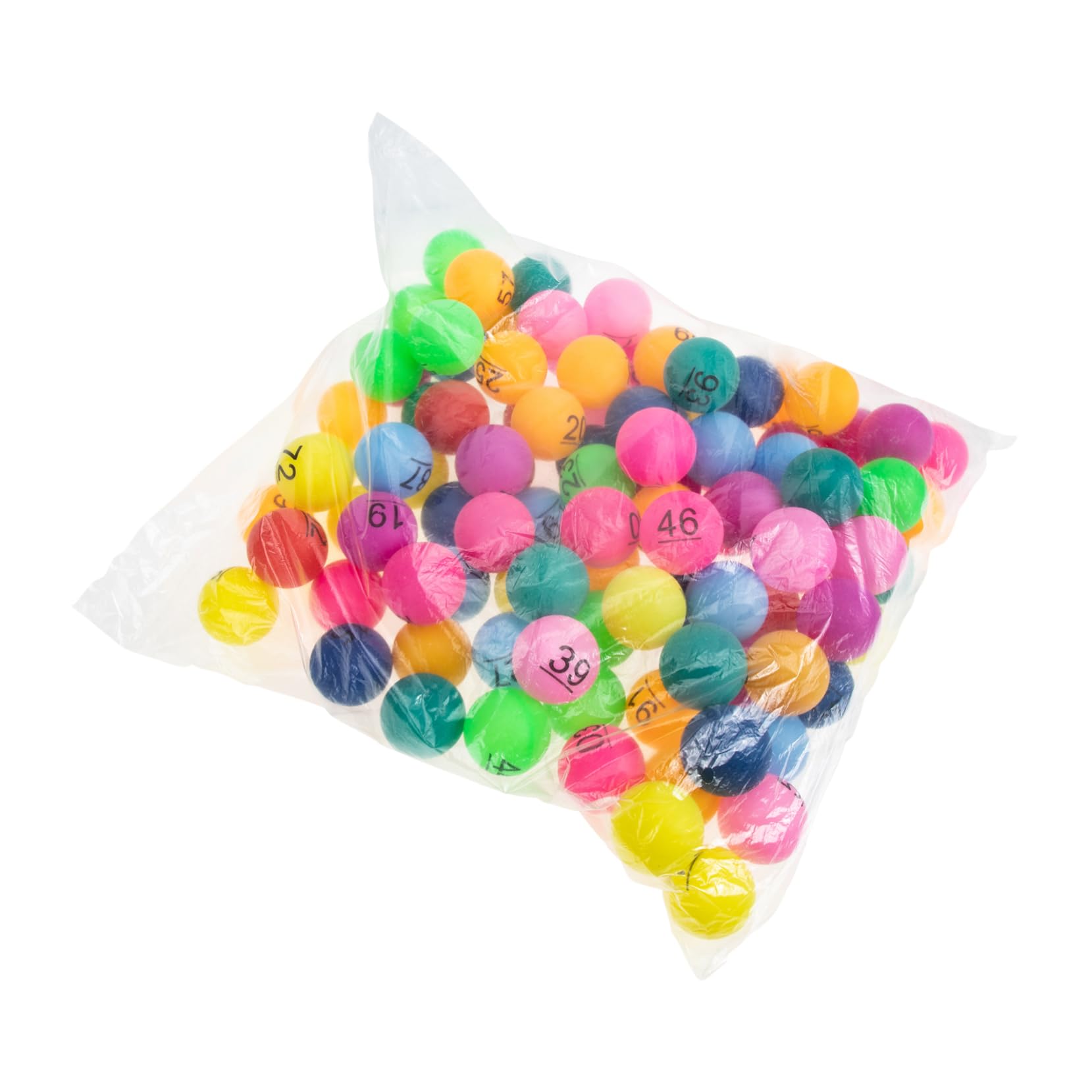 ERINGOGO 100pcs Color Number Ball Billiards Plastic Lucky, 4x4cm, T6312IP199Y0NA3YRI28I165S