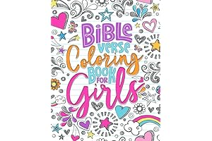 Bible Verse Coloring Book for Girls: An Inspiring Collection of Christian Coloring Pages for Kids