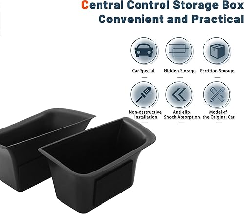 Vista 5 de Para Macan Accessories 2015+ Porsche Macan - Caja de almacenamiento de puerta 2015-2025 Porsche Macan, organizador de bandeja de puerta, caja