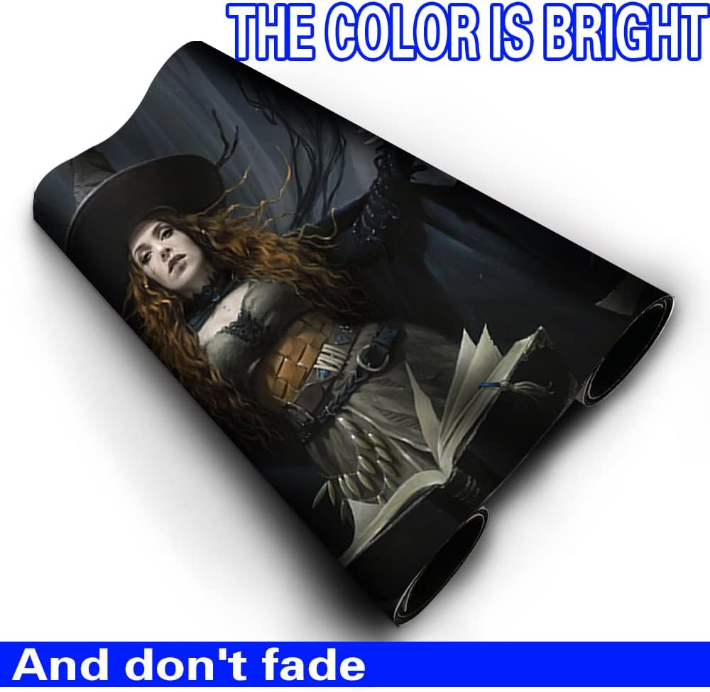 Tasha, The Witch Queen - Board Game TCG Playmat - 23.6x13.8 inches - Compatible for TCG MTG Playmat Free Bag