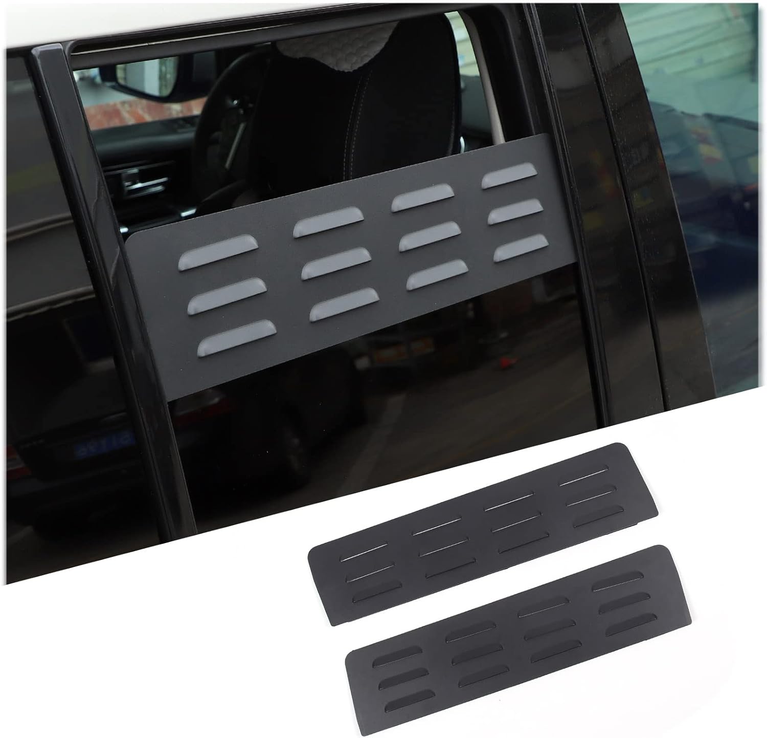 Rear Row Doors Window Vents Cover, Rear Side Door Window Air Vents