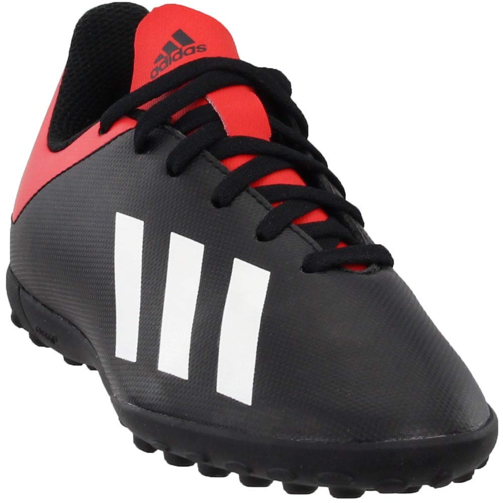 adidas Unisex-Kid's X 18.4 Turf, Black/Off White/Active red, 6 M US Big Kid