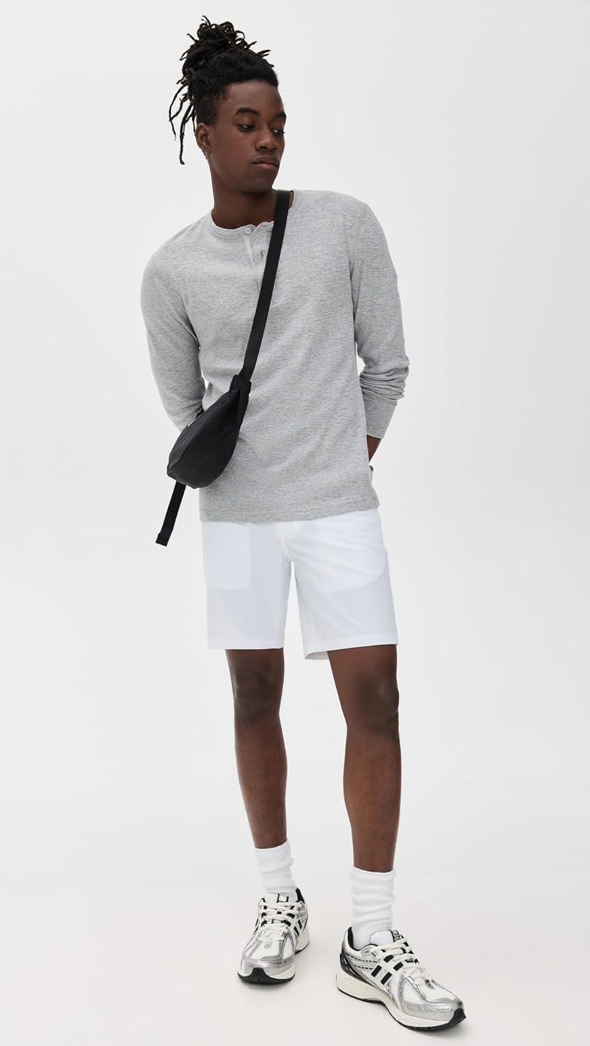 REIGNING CHAMP Men's 1x1 Slub Slim Henley - Image 5