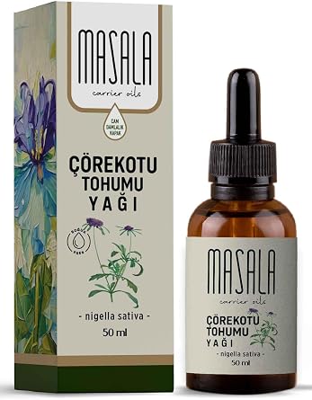 Masala Black Cumin Oil 50 ml. Cold Press Black Cumin Seed Carrier Oil